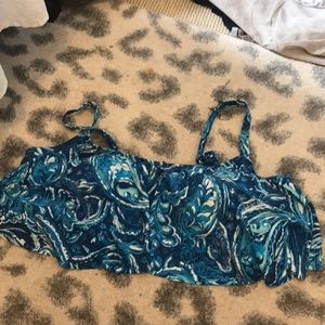 Swimsuit flounce top